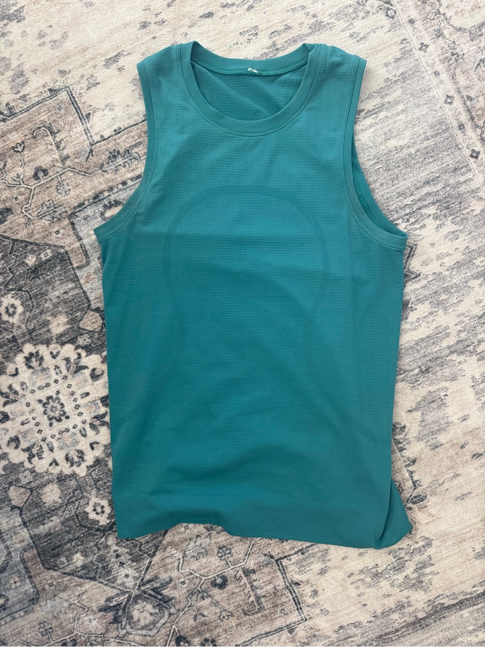 Teal Lululemon relaxed muscle tank